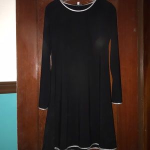 Black and silver dress